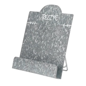 Soporte de exhibición para iPad con acabado rústico, soporte decorativo para libro de cocina, soporte de libro de cocina de lujo de Metal doblado galvanizado - Product Image 5