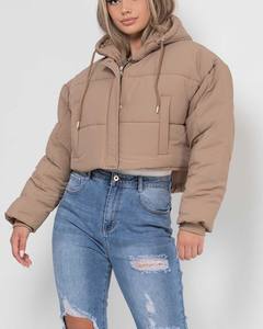 Nuevo diseño, chaqueta acolchada para mujer, chaqueta acolchada de manga larga para mujer, Material de carcasa de Nailon/poliéster, chaqueta acolchada para mujer con capucha - Product Image 1