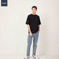 T-shirts pour hommes 100% coton, col rond, anti-plis, épaules tombantes, grande taille, grammage lourd, coupe courte, écologiques, vente en gros OEM