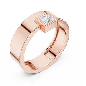 Premium Luxury <b>Resizable</b> 18k Rose Gold Plated Unisex <b>Ring</b> Stylish Original Design For Engagement Anniversary Everyday Wear - Product Image 2