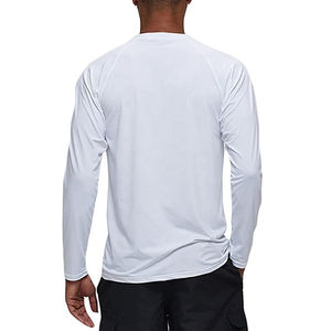 DIVESTAR Custom Logo Spandex/Nylon Ajuste adecuado Transpirable Secado rápido Protección solar Hombres Rash Guard - Product Image 3