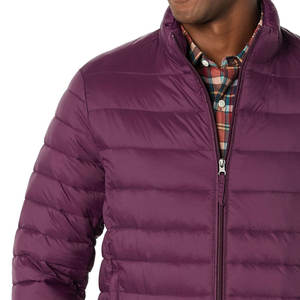 เสื้อแจ็คเก็ตขนเป็ดสำหรับผู้ชายเสื้อโค้ทสตรีทไซส์ใหญ่มีซิปคอตั้งพิมพ์ลายโลโก้ได้ตามต้องการ - Product Image 6