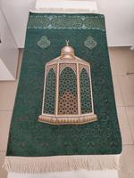 Tapis de prière islamique en velours chenille doux, lavable en machine, fabriqué à la machine, en polyester tufté, motif Kaaba, 70x120cm, épaisseur 3mm, pour musulmans