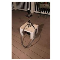 Chicha en bois en gros, ensemble de chicha portable personnalisé, chicha à gros fumée avec table à chicha en bois, prix de gros