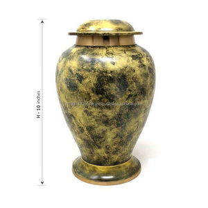 Venta al por mayor de urnas de cremación de latón de color mármol personalizadas recuerdo conmemorativo de alta calidad para funerales urnas de latón de la mejor calidad - Product Image 1