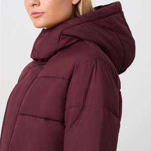 Veste matelassée courte pour femme à la mode, avec fermeture éclair à boutons, style bulle court, design réversible pour l'hiver - Product Image 3