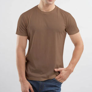 T-shirts décontractés unisexes en jersey 100 % coton, coupe classique, 180 grammes, logo frontal, respirant - Product Image 6