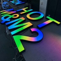 Letrero de Letras con Canales LED RGB a Todo Color, con Más de 100 Modos de Cambio de Color, del Fabricante Original