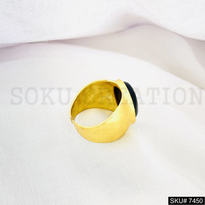 Bijoux plaqué or pour femme faits à la main pierre précieuse réglable bague élégante bague pour fille dernier design simple - Product Image 4