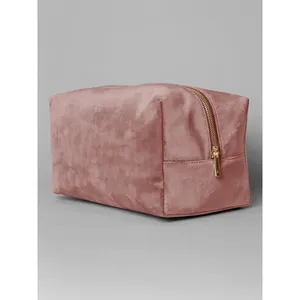 Trousse de beauté en velours personnalisée, organiseur de maquillage durable - Product Image 3
