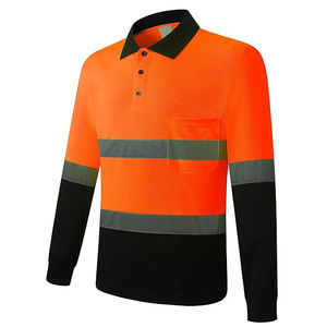 Camisetas Polo de Alta Visibilidad, Camisetas de Seguridad de Manga Corta con Reflectivo, Camisetas Polo de Alta Visibilidad para Exteriores - Product Image 2