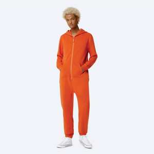 Onesie - 100% Coton Polyester Oem Manches Longues Adulte Hommes Coton Stretched Onesie - Product Image 2