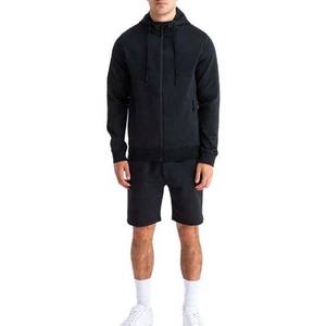 2024 Wholesale Custom New Arrival Cotton Jogging Sportswear Tracksuit <b>Hoodie</b> <b>and</b> <b>Shorts</b> <b>Sets</b> <b>Men</b> High Street Style Breathable - Product Image 1
