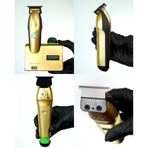 เครื่องตัดผมไร้สายระดับมืออาชีพ 7500 รอบต่อนาที แบบ Zero Gap สำหรับช่างตัดผม พร้อมแท่นชาร์จ USB อัจฉริยะ รองรับ iPhone และ Android - Product Image 3