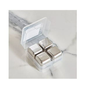 Pierres à glaçons en acier inoxydable Clip à grain de glace surgelé Whisky créatif 27x27mm Pierres à glaçons - Product Image 4