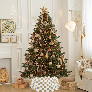 คอเสื้อรูปต้นคริสต์มาสงานสานมือคุณภาพสูงจากเวียดนามสำหรับตกแต่ง2025ขายส่ง - Product Image 5