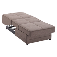 Canapé-lit convertible CozyCorner Studio, design moderne et luxueux, extensible et inclinable, capitonné, idéal pour petit salon, chambre ou bureau