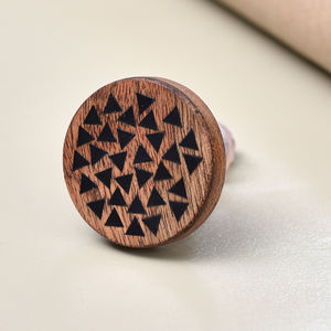 Classic Wooden Decorative Knobs with Artistic Design Handcrafted <b>Drawer</b> <b>Cabinet</b> Door Pulls for Furniture - Product Image 6