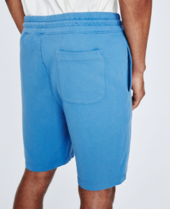 Cintura doble de alta calidad 100% algodón Color sólido ligero transpirable cordones largos pantalones cortos de Color sólido para hombres - Product Image 3