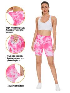 Shorts de sport taille haute pour femme, sans couture, effet push-up, pour fitness, entraînement, gym, yoga et usage décontracté - Product Image 4