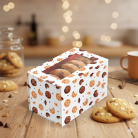 Boîtes d'emballage écologiques personnalisées pour biscuits, bonbons, chocolats avec fenêtre en plastique