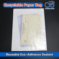 Pochette d'expédition en papier glassine durable sans plastique |   Porte-documents recyclable avec enveloppe pour liste de colisage