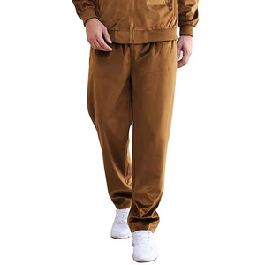 Wholesale Custom Made OEM Training Wear Men Plain Velvet Tracksuit Sweatpants and <b>Jacket</b> Sweat <b>Suit</b> Velour Tracksuit for Men - Product Image 3