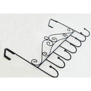 Crochets muraux en métal forgé en forme de cœur, revêtement noir, pour la décoration de la maison, du salon, de la salle de bain, crochets pour manteaux, chapeaux, clés - Product Image 6