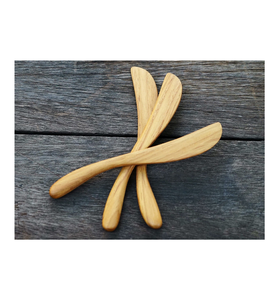 Vente chaude en bois naturel confiture crème épandeur couteaux en acier inoxydable fromage couteau qualité exclusive - Product Image 1