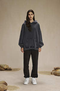 Vintage Wash Hoodie Hommes 100% Coton Heavyweight Streetwear Sweat À Capuche Surdimensionné Acide Lavé Blanc Goutte Épaule À Capuche Unisexe - Product Image 6