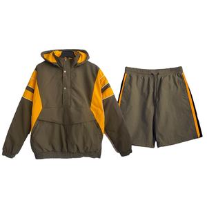 Polyester Tracksuit Windbreaker Set Jackets for <b>Men</b> <b>Shorts</b> and Jacket Sets <b>Short</b> Tracksuit <b>Men's</b> Reflective Zip up Nylon 2026 - Product Image 2