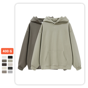 เสื้อฮู้ดผ้าฝ้ายโอเวอร์ไซส์สำหรับผู้ชายเสื้อสเวตเตอร์แฟชั่นลำลองแนวสตรีท - Product Image 3