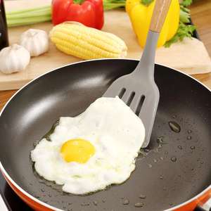 Ensemble d'ustensiles en bois écologiques de qualité supérieure avec longues poignées, design personnalisé, cuillère en bois plate et sûre, export en vrac - Product Image 6