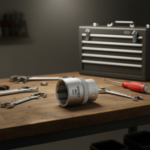 Hazet 3/8'' <b>12</b>-<b>Point</b> Square <b>Socket</b> with Traction Profile and Knurling - Product Image 3