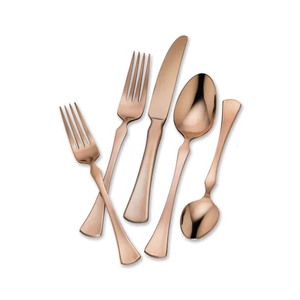 Logo personnalisé vente en gros à bas prix ensemble de couverts de luxe en acier inoxydable plaqué argent pour banquets d'hôtel moderne et élégant - Product Image 4