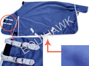 Alfombra combinada de caballo con solapa de cola grande, correas para piernas extraíbles, forro de nailon de teja cruzada, alfombras de caballo de algodón para invierno - Product Image 6