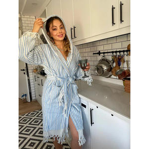 Toalla de baño a rayas Peshtemal Hammam % 100 algodón Waffle 100x180cm 900gr hecho en Turkiye - Product Image 1