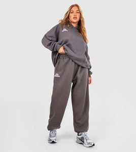 ชุดเซ็ทลำลองผู้หญิงไซส์ใหญ่ 2 ชิ้น เสื้อฮู้ดและกางเกงขายาว ผ้าระบายอากาศ รุ่นขายดี เหมาะสำหรับฤดูหนาว - Product Image 5