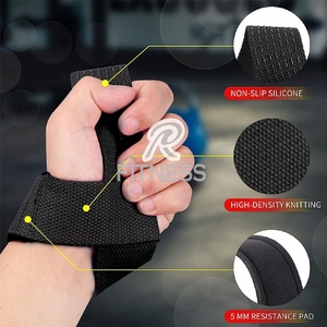 Sangles de poignet personnalisées pour haltérophilie, sangles de soulevé de terre en coton légères et antidérapantes pour musculation et powerlifting - Product Image 4