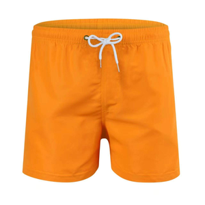 Nouvelle mode de short de sport de couleur unie pour hommes en toile décontractée de taille moyenne à vendre - Product Image 1