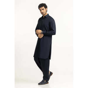 Costume de cérémonie pour homme, blazer en tissu peigné à simple boutonnage avec fermeture boutonnée, style SK-PSD-S25-010, coupe classique, ensemble - Product Image 6