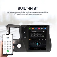 Autoradio avec écran vertical de 9,7 pouces, autoradio, GPS, vidéo, Carplay, Android Auto, lecteur DVD pour Honda Civic 2008