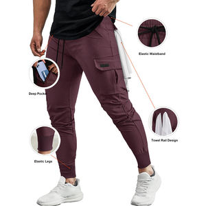 OEM Services Streetwear <b>Men's</b> Joggers Pants Fashion <b>Men</b> Casual Cargo Pant Red <b>Trousers</b> High Street <b>Elastic</b> <b>Waist</b> Pants <b>Men</b> - Product Image 5
