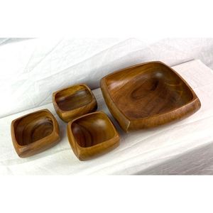 Diseño moderno decoración del hogar vajilla tazón para servir comida tazón de madera de primera calidad forma personalizada mini tamaño tazón de madera - Product Image 6