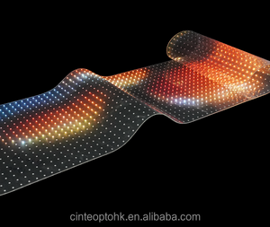 Indoor Transparent Flexible LED Display <b>Screens</b> Wall Glass <b>Window</b> Advertising Transparent Film LED Video <b>Mesh</b> LED Display - Product Image 5
