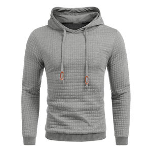 Algodón Fleece Pullover Hoodie Hombres Oversized Winter Warm Kangaroo Pocket Drop Shoulder Logotipo personalizado - Product Image 1