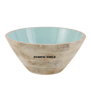 Bol à chocolat en bois au design moderne fait à la main, couleur personnalisée, bol en bois sucré le plus vendu pour les fêtes décoratives de table - Product Image 5