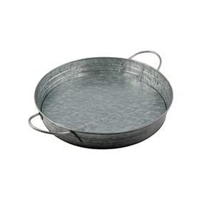 Plateau de service alimentaire galvanisé au design simple, qualité supérieure, forme ronde, plateau de service pour chocolats à prix avantageux - Product Image 1