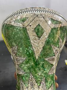 Gawharet El Fan, Tambor Darbuka de Aluminio de 17.5 Pulgadas, Hecho a Mano, Afinable, con Mosaico Solar, Auténtico Egipcio, Incrustaciones Orientales, Clásico - Product Image 2