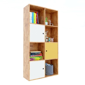 160cm <b>Tall</b> Rubber Wood 4-Tier Bookshelf KS68108-Bookcases & Bookshelves - Product Image 1